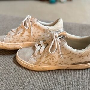 A New Day Cream Sneakers with Leopard Spots